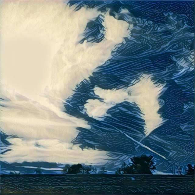 Clouds in a blue sky